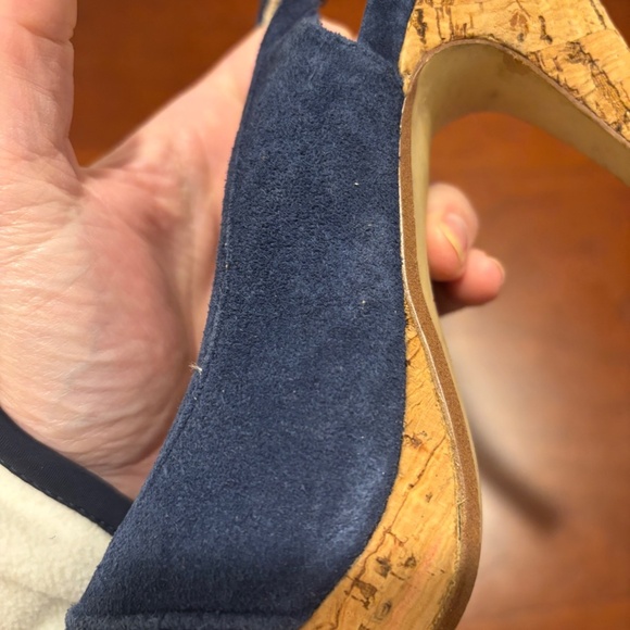 Steve Madden Pursue Suede Leather Slingback Heels in Blue Size 8 - Picture 10 of 12